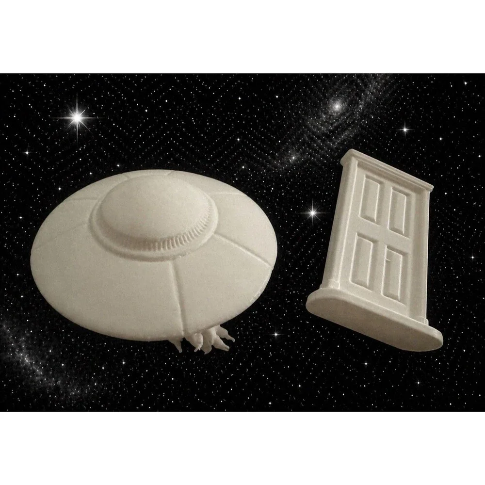 The Twilight Zone Doorway + UFO Toy From The Iconic Opening
